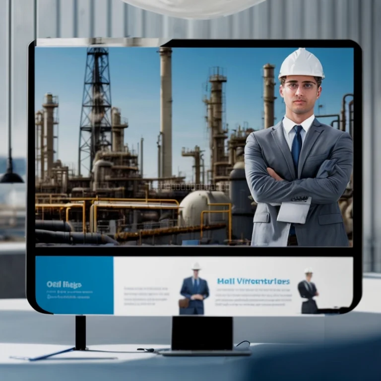 Vizual poslovnog modela OilHubCareer u industriji nafte i plina
